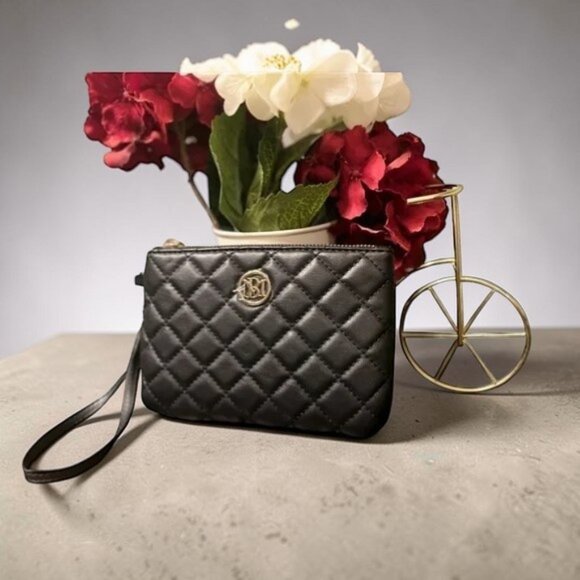 Badgley Mischka Handbags - Genuine Leather Crossbody Bag with Removable Strap